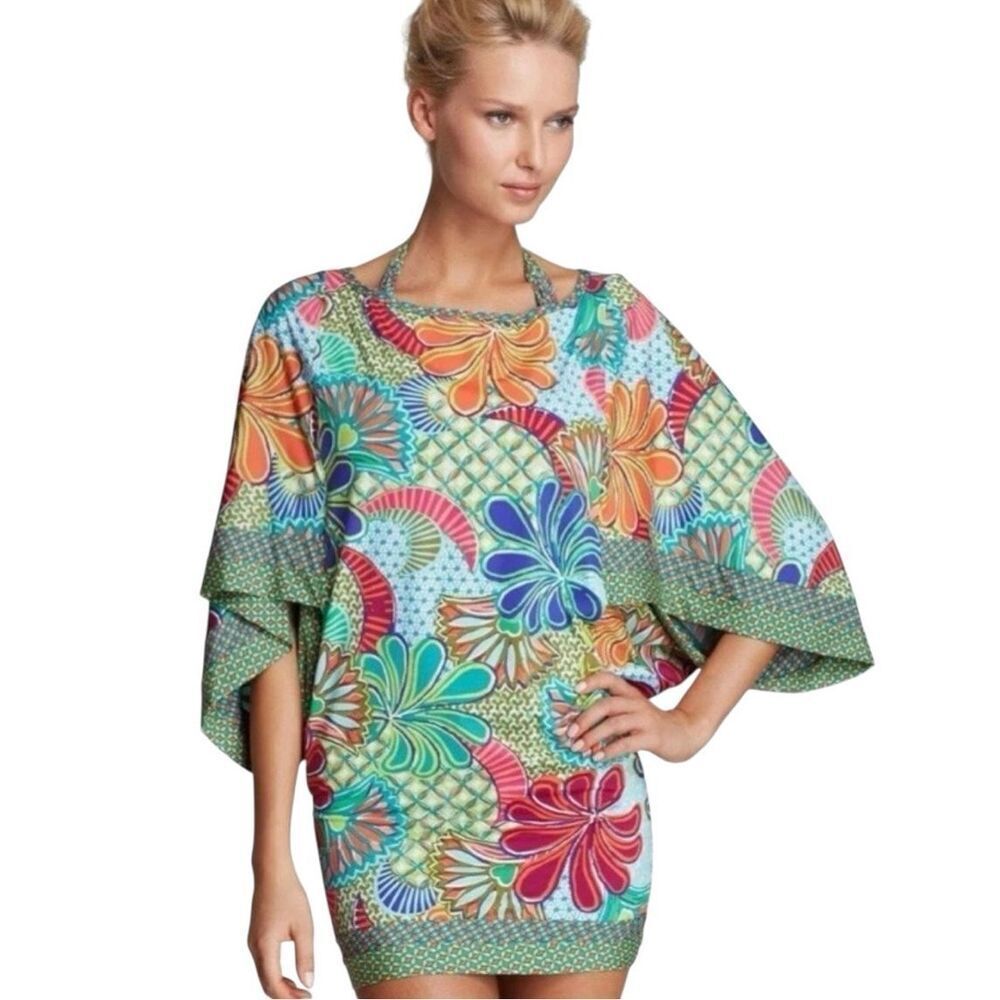 Trina Turk Zanzibar Swimsuit Cover Up Tunic Dress Women’s Size XS Swim Beach